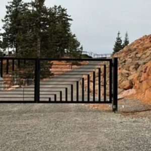 A Distinctive Symmetrical Steel Gate